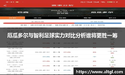 厄瓜多尔与智利足球实力对比分析谁将更胜一筹